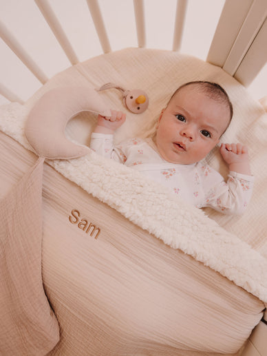 Couverture Teddy Beige