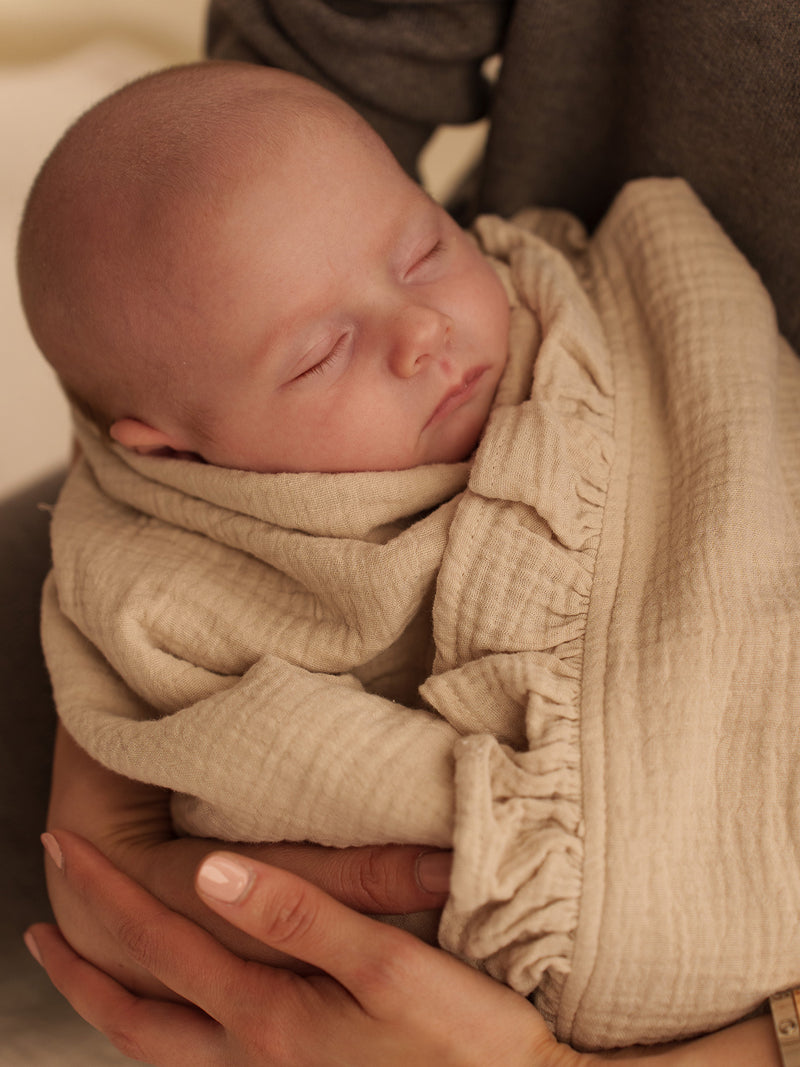 Hydrofieledoek Ruffle Beige