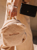 Sac à Dos Ours en Peluche Beige