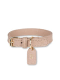 Hondenhalsband Leer Beige