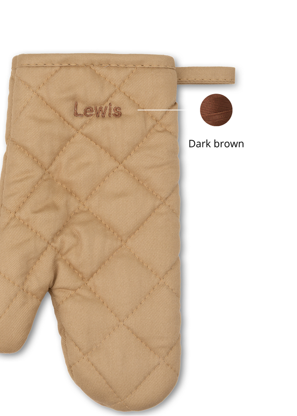 Oven Mitten Taupe Kids