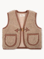 Teddy Gilet Beige