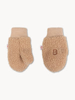 Teddy-Handschuhe Beige