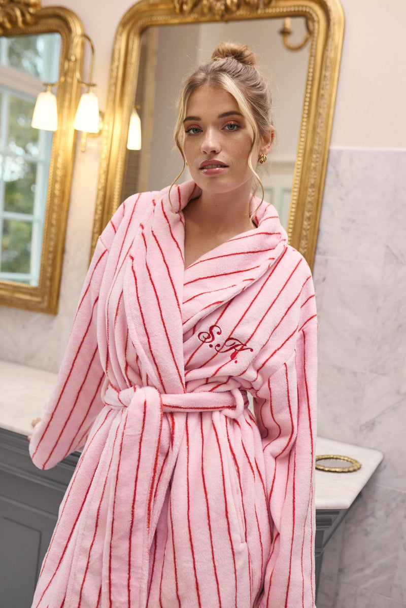 Badjas Pink Stripe