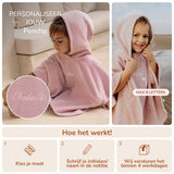Poncho Poeder Roze