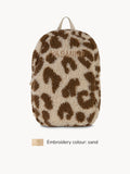 Mochila Leopardo Crema/Negro