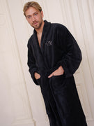 Bademantel Midnight Black