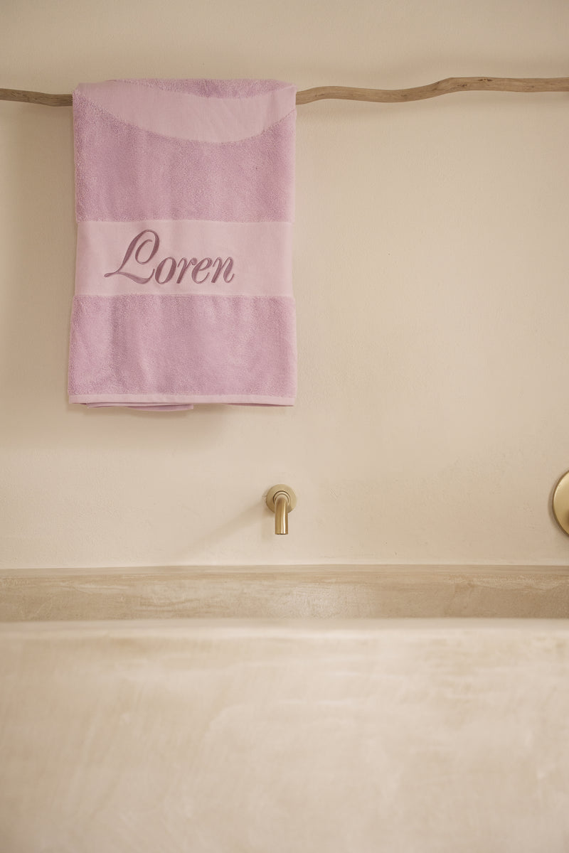 Badetuch Klein Lila