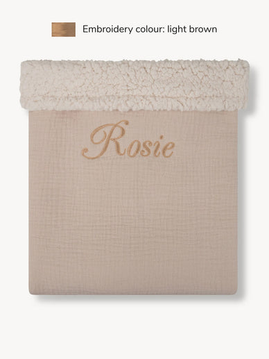 Couverture Teddy Beige