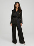 Pyjama Satin Suit Black