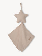 Musselin-Schnullertuch Stern Beige