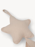 Musselin-Schnullertuch Stern Beige