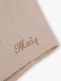 Musselin-Schnullertuch Stern Beige