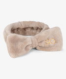Stirnband Schleife Taupe