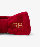 Headband Bow Bordeaux Red