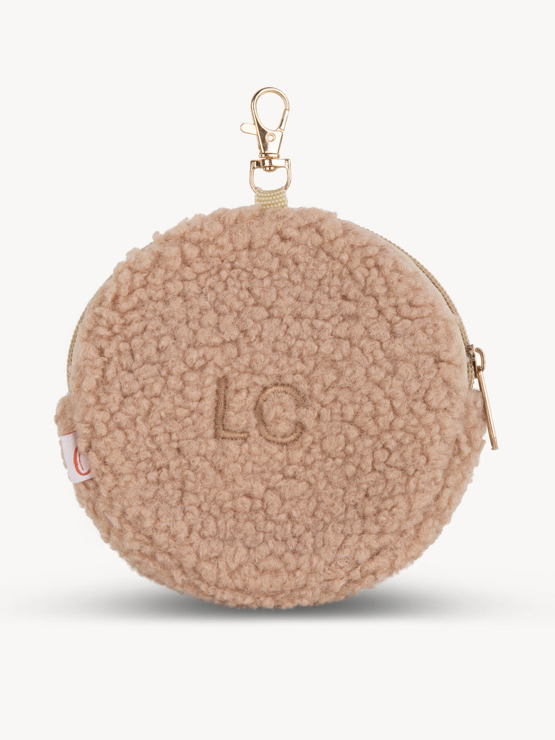 Monedero Peluche Beige