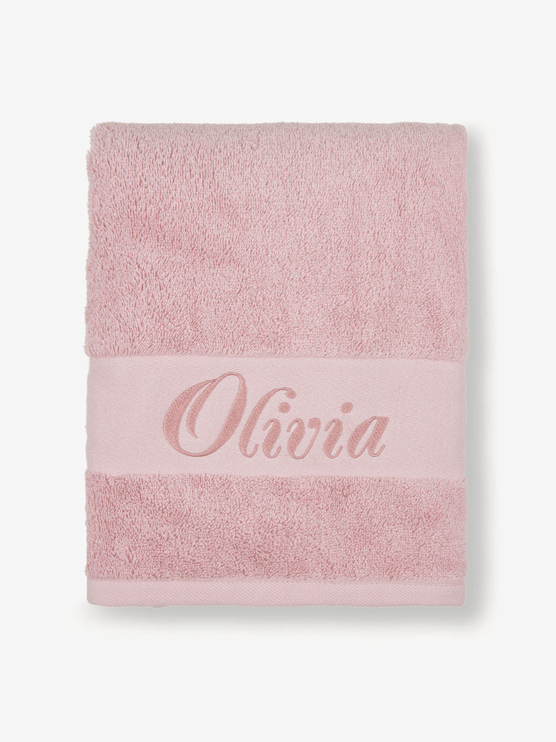 Petite Serviette De Bain Rose Poudré