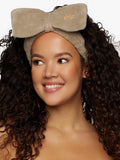 Stirnband Schleife Taupe