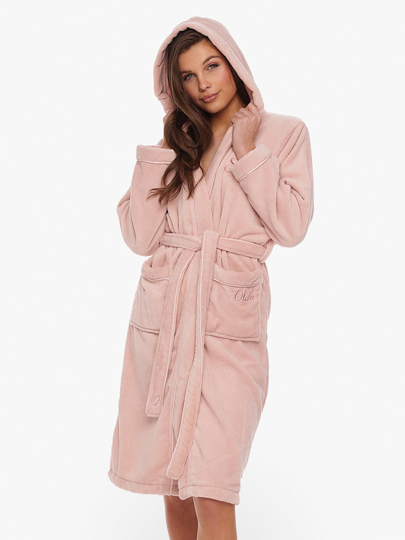 Badjas Hooded Orchid Pink